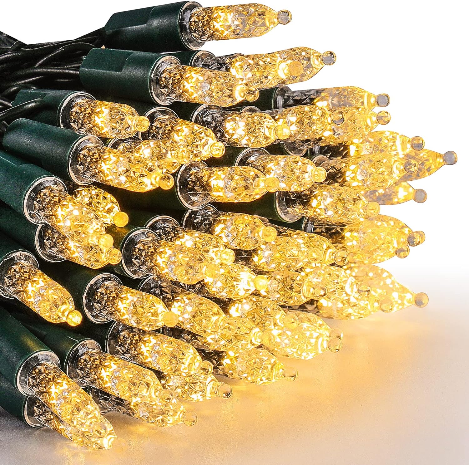 Quntis Battery Operated Christmas Lights,33ft 100 LED Battery Operated