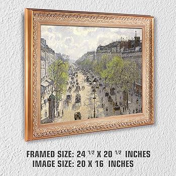 Amazon.co.jp: カミーユ・ピサロ作 パリ・ブルバード・モンマルトル