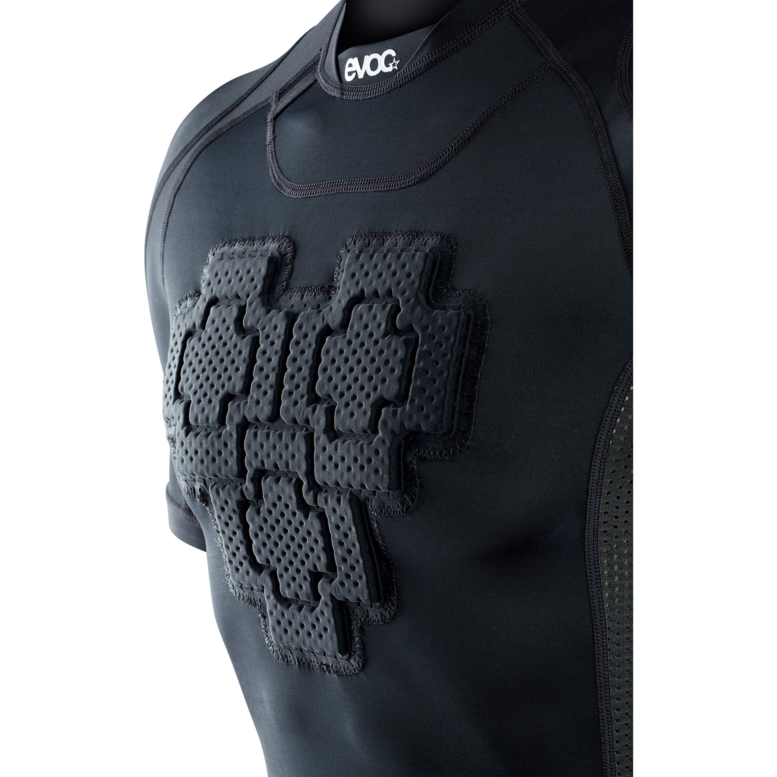 EVOC Protector Shirt Schutzkleidung Protektorshirt für Action Sportarten (Größen: S, M, L, XL, LITESHIELD Plus-Rückenprotektor, Schulter- & Brustprotektoren, Trinkblasenfach, Mesh-Einsätze), Schwarz