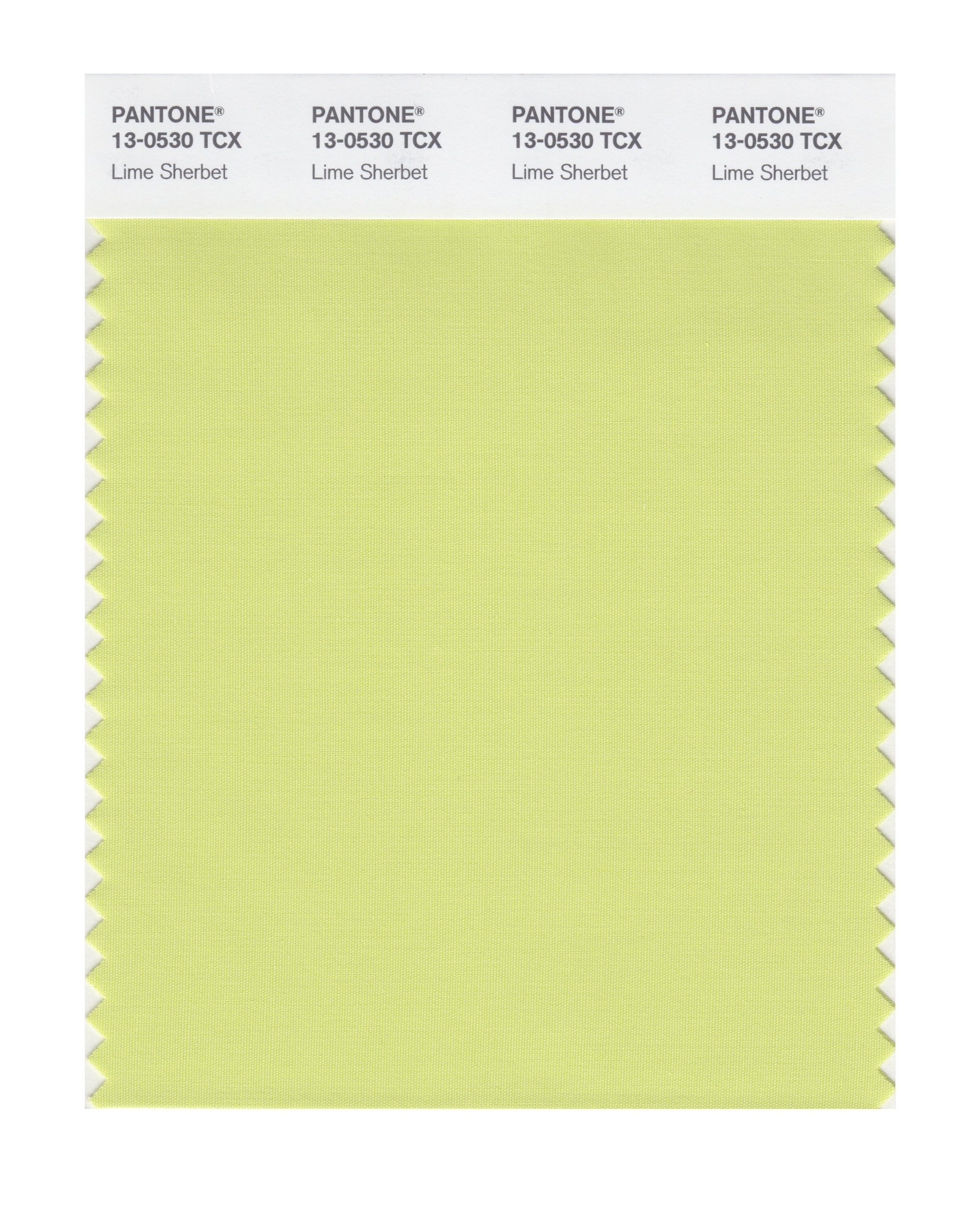 PANTONE Smart 13-0530X Color Swatch Card, Lime Sherbet