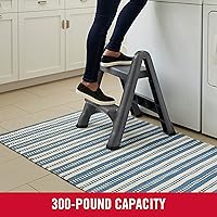Vista 4 de Banquillo plegable de 2 escalones marca Rubbermaid Commercial 4209 EZ Step 2, 1