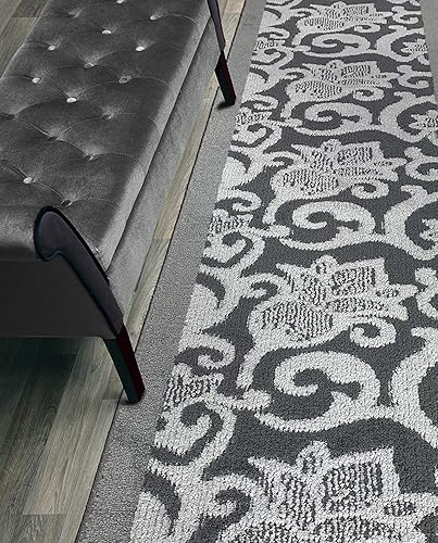 Tapete de pasillo de corte personalizado, antideslizante, 66 cm.  26 pulgadas de ancho x tu elección de largo.