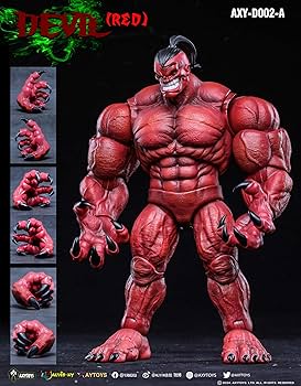 Amazon | [AC]AXYTOYS 赤悪魔 可動 アクションフィギュア 素体