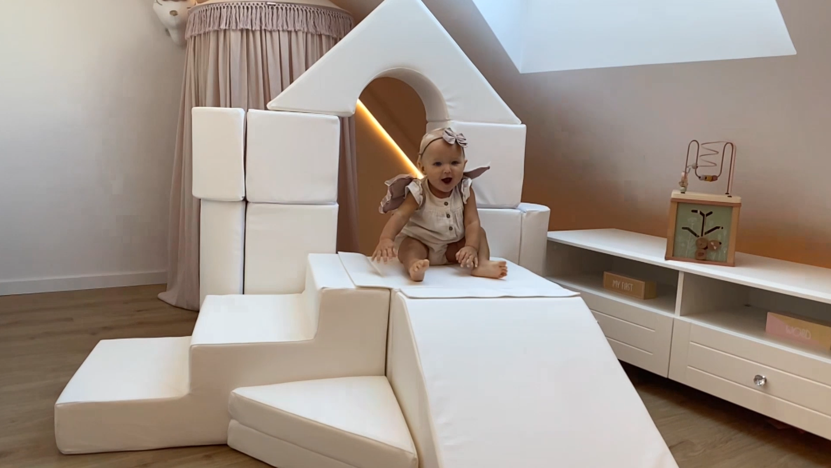 Baby Schaumstoffbausteine 6-teilig - Kletterturm Mit Rutsche Für Kleinkinder