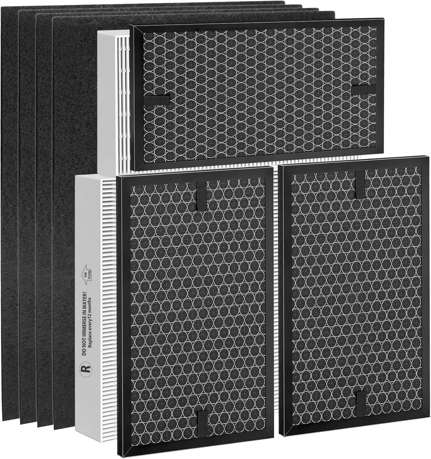 HPA5300B True HEPA Replacement Filter Compatible with Air Purifiers HPA5300B HPA5350 HPA3300, 3 R HEPA, 3 S Carbon and 4 A Pre-Filter, Part# HRF-R3, HRFSC1, HRF-A300 & HRF-ARVP300