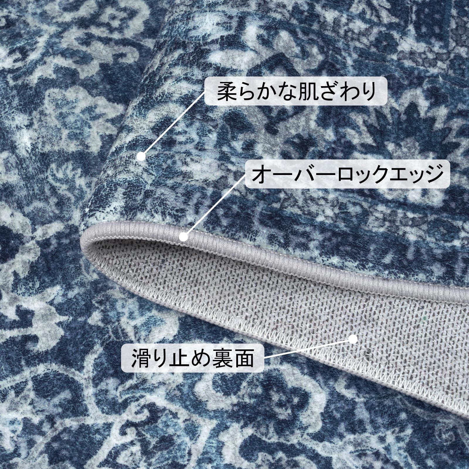 Amazon | HAOCOO カーペット ラグ 2畳 洗える 185×185cm 正方形 オール