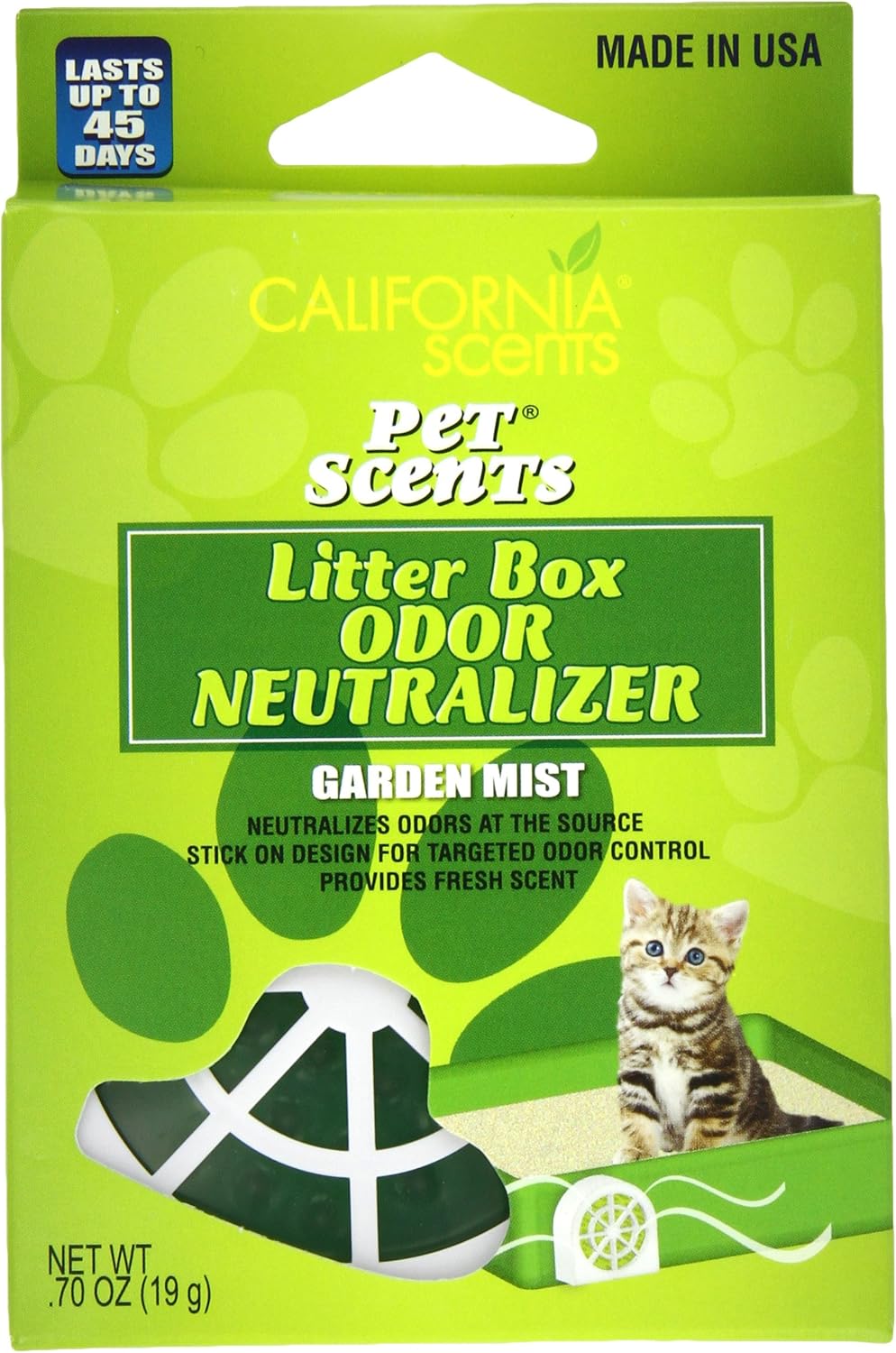 California Scents Pet Scents Litter Box Odor Neutralizer 6Unit Tray, Garden Mist, 0