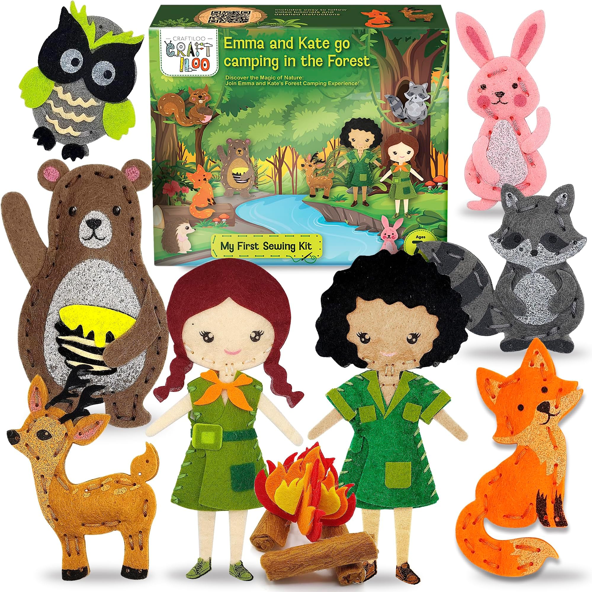 Emma and Kate Woodland Sewing Kit