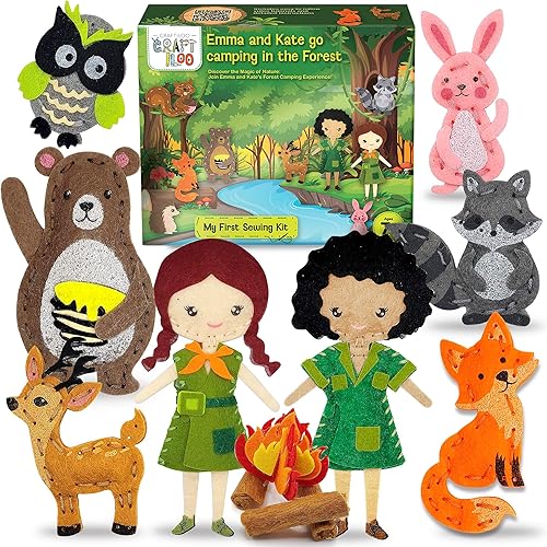 Vista 43 de Kits de costura de hadas para niñas pequeñas, 5 proyectos fáciles para niños, manualidades para niños, haz tu propia almohada de fieltro, kit