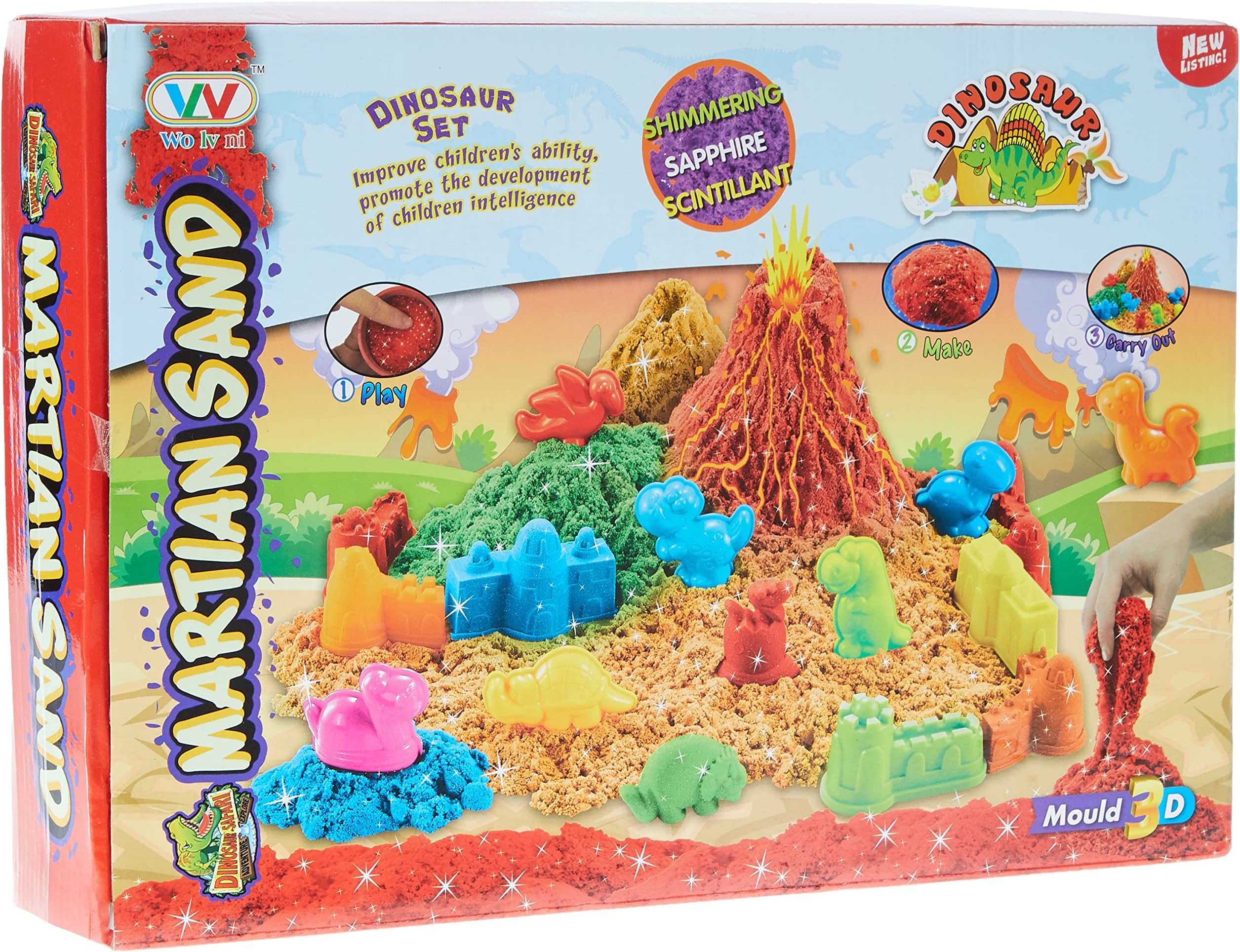 Martian Sand Dinosaur (Dinosaur Set- Magic Sand)