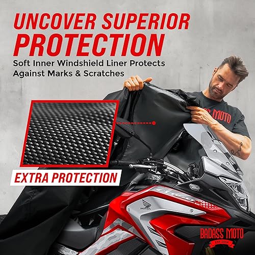 Miniatura 3 de Ultimate - Funda grande para motocicleta, impermeable, para exteriores, se ajusta a la carcasa superior. Para Honda Africa, V-Strom 1050 ADV, Super