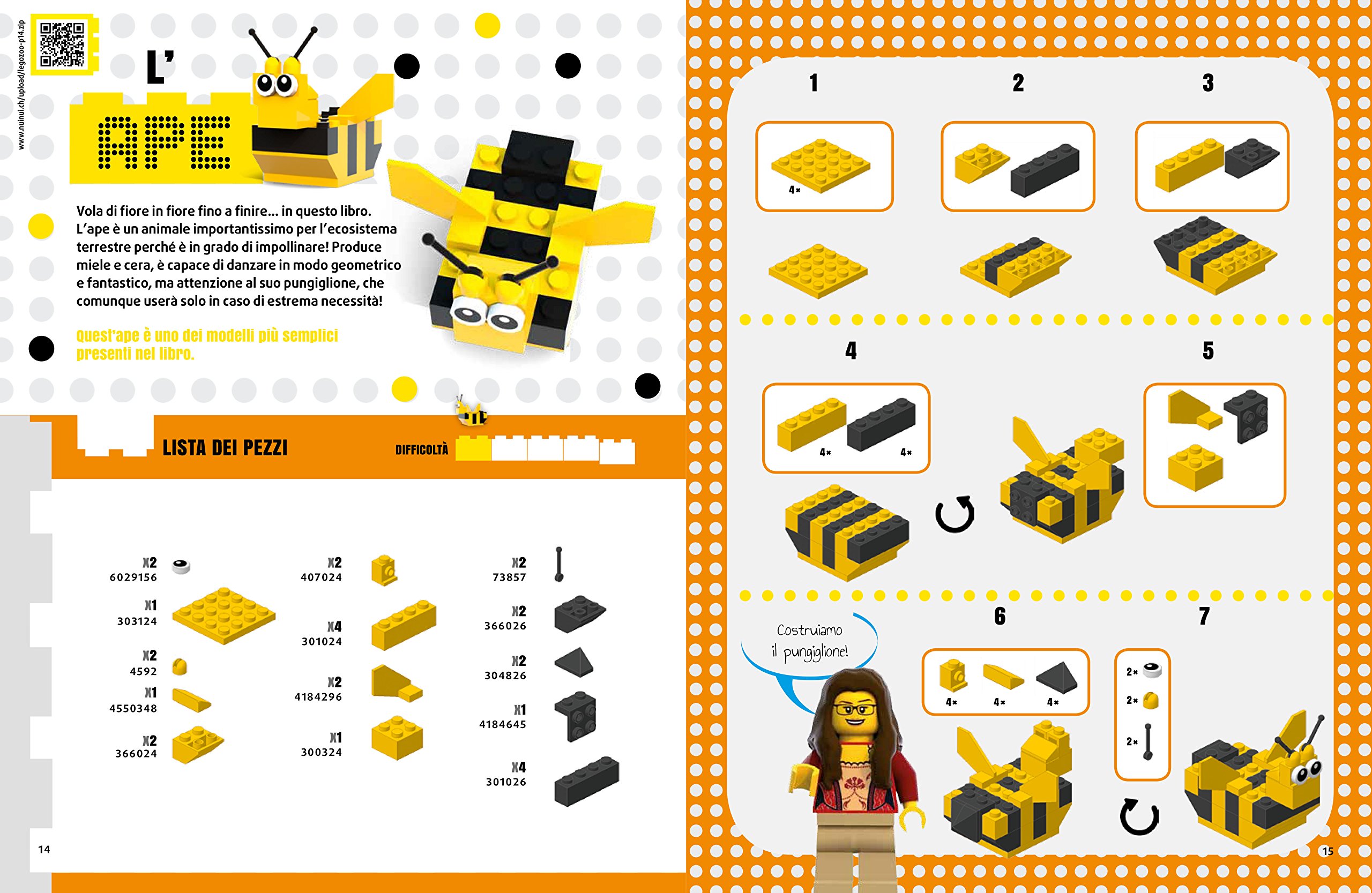 Lo zoo Lego. 50 modelli di animali facili e per bambini. Ediz. a colori