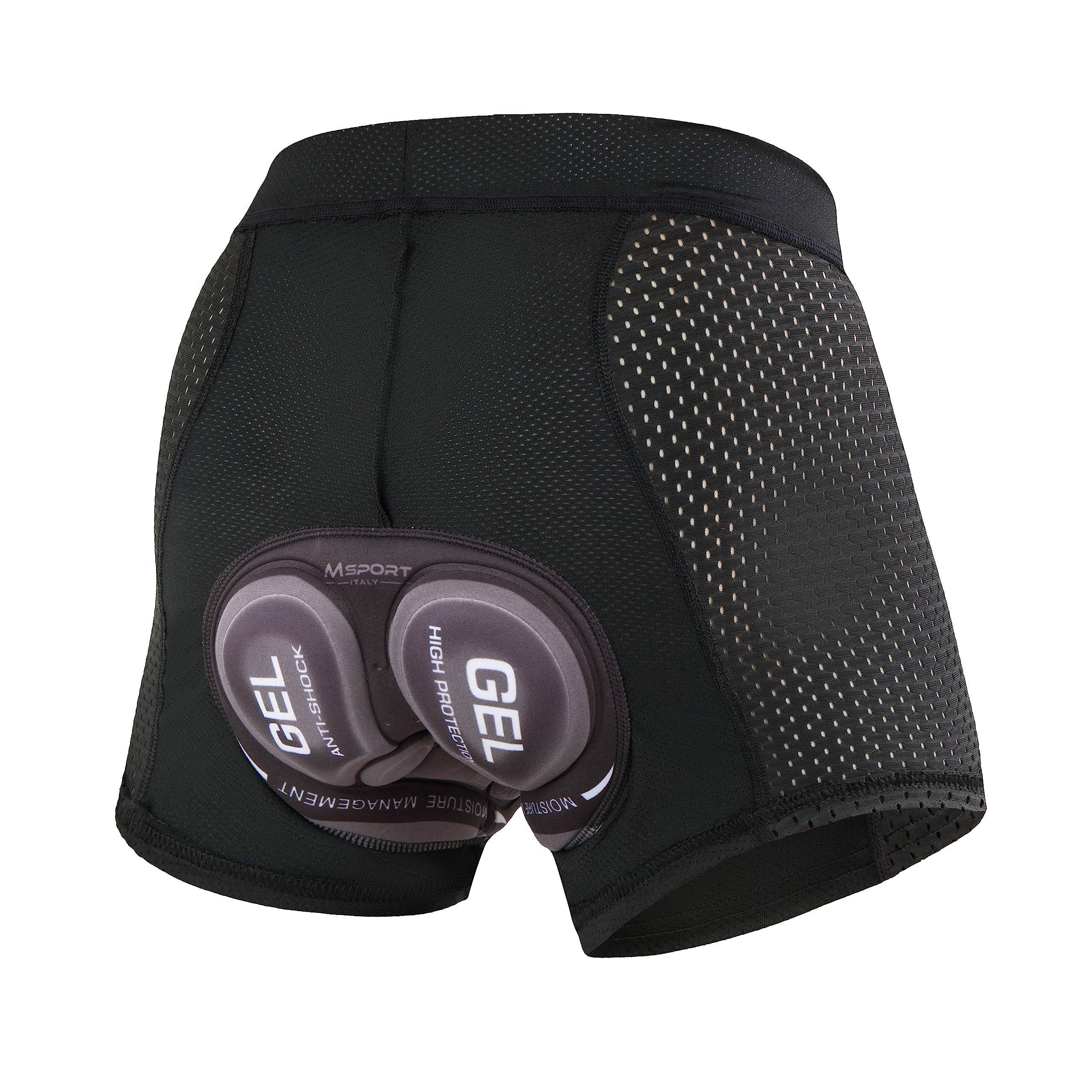 Msport Pantalones Cortos de Ciclismo para Hombre – Acolchado 3D en Gel, Transpirable y de Secado Rápido, Ropa Interior de Ciclismo