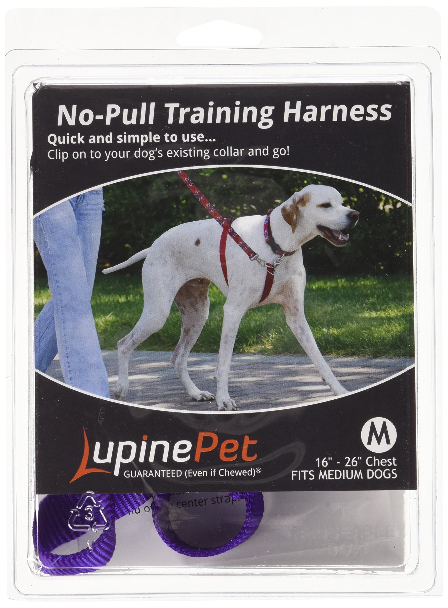LupinePet Basics 3/4" fioletowa uprząż bez ciągnięcia 40-66 cm dla małych psów