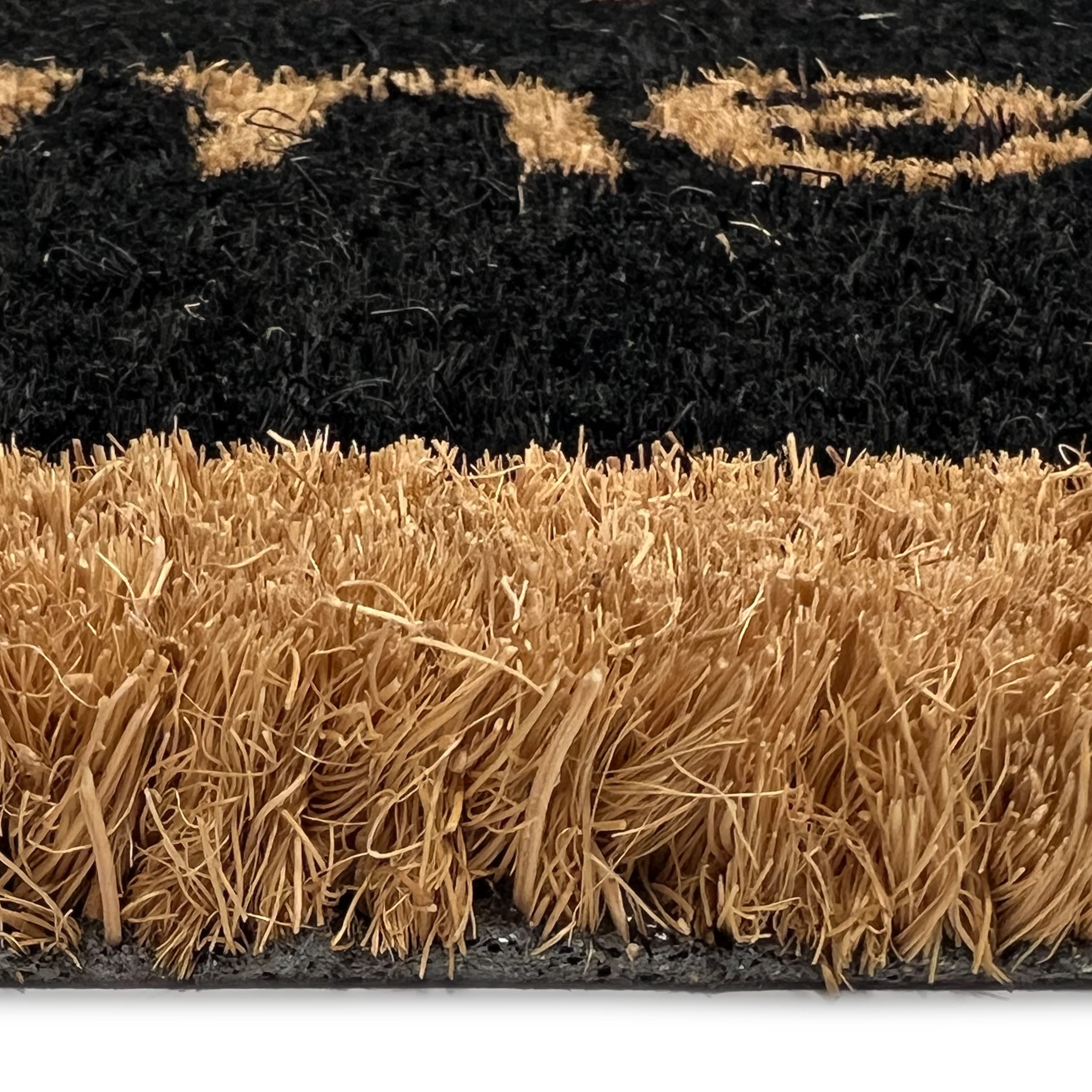 Teppich-Traum Paillasson Amusant pour Chaussures Sales - écologique - Noir Coco Marron, 60 x 90 cm