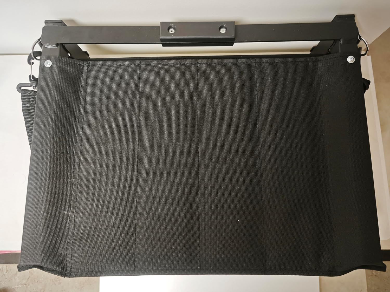 Deluxe Stadium Seat Cushion with Back Support, Black, Portable Folding Chair, Storage Pocket, Padded Bleacher Seats for Sports Events