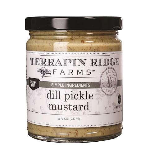 Terrapin Ridge Farms Dill Pickle Mustard - Un frasco de 8 onzas disponible en Yaxa Costa Rica