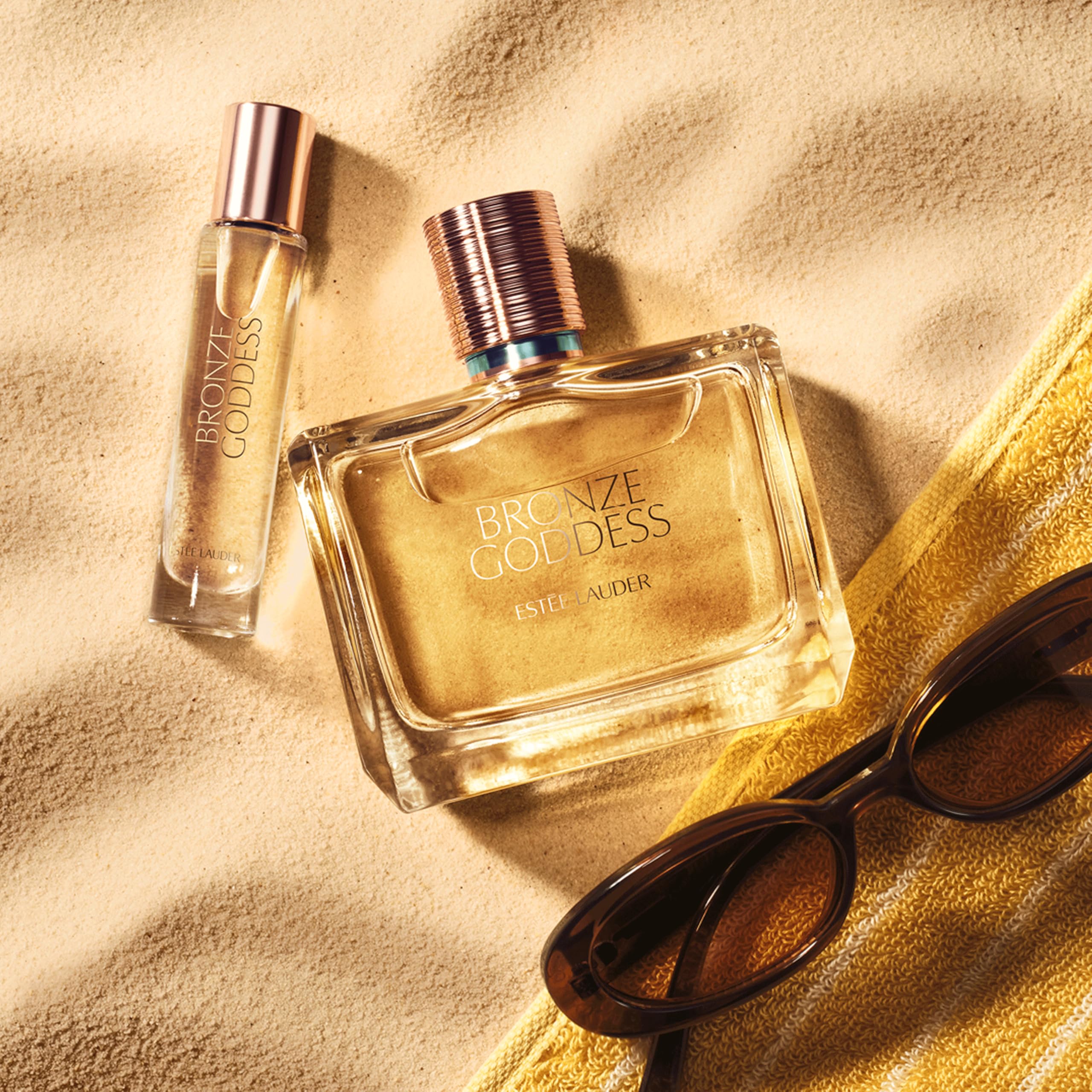 Estée Lauder Bronze Goddess Eau Fraîche Spray - Profumo donna solare floreale con note di fiore di tiaré, cocco, ambra, sandalo e vaniglia, 100ml