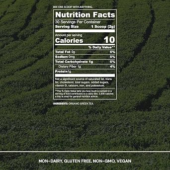 Blueprint Bryan Johnson Matcha Powder Ceremonial Grade Japanese Matcha Green Tea for Energy & Focus Natural Caffeine, Antioxidant-Rich 30mg L-Theanine- 30 Servings