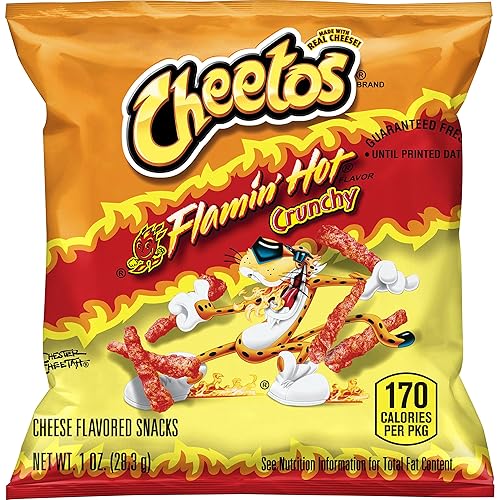 Vista 68 de Frito Lay Flamin' Hot - Paquete variado de aperitivos picantes, 6 sabores individuales Cheetos, Doritos, Chester's & Funyuns (40 unidades)