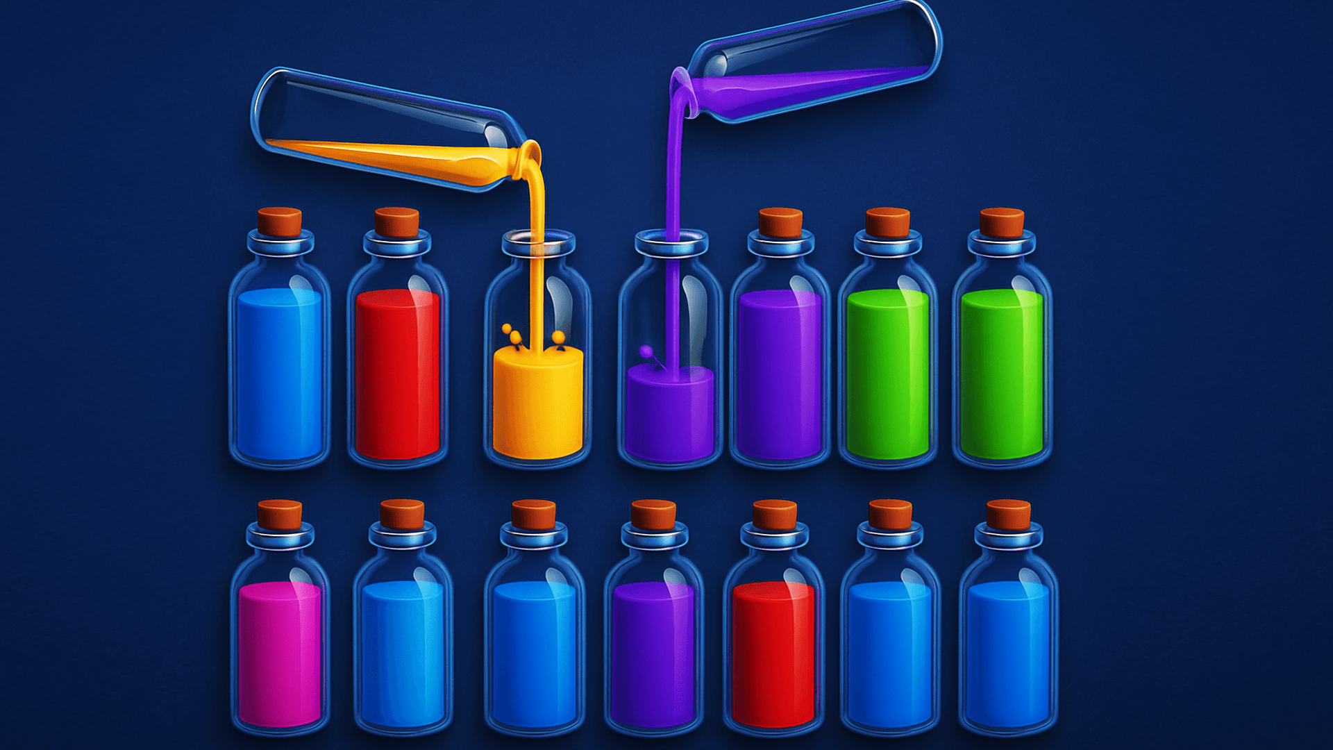 Magic Sort Master Color Water Match Puzzle: Liquid Colors Matching ...