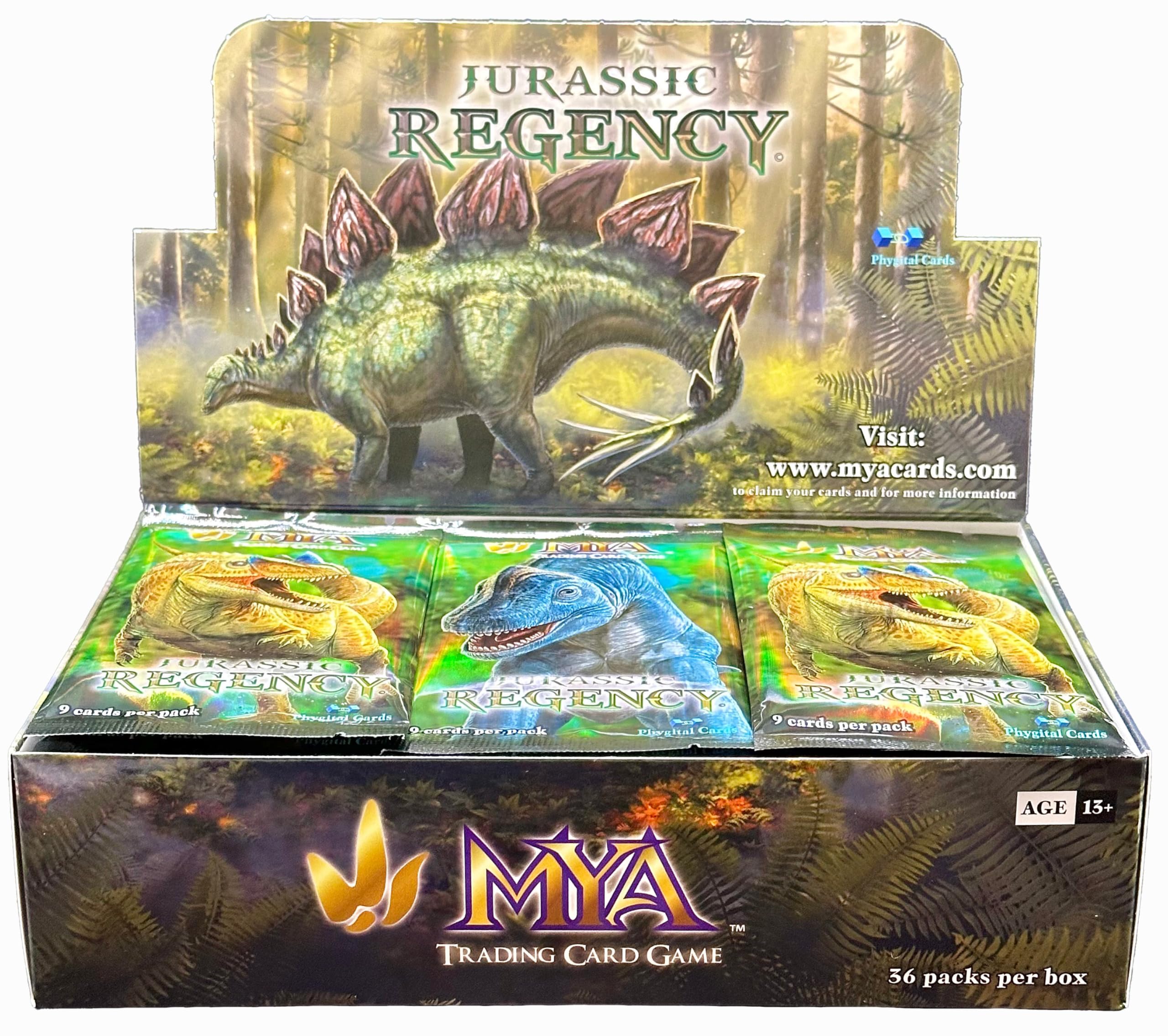 MYA Trading Card Game Jurassic Regency Booster Box (36 Packs) : Toys & Games