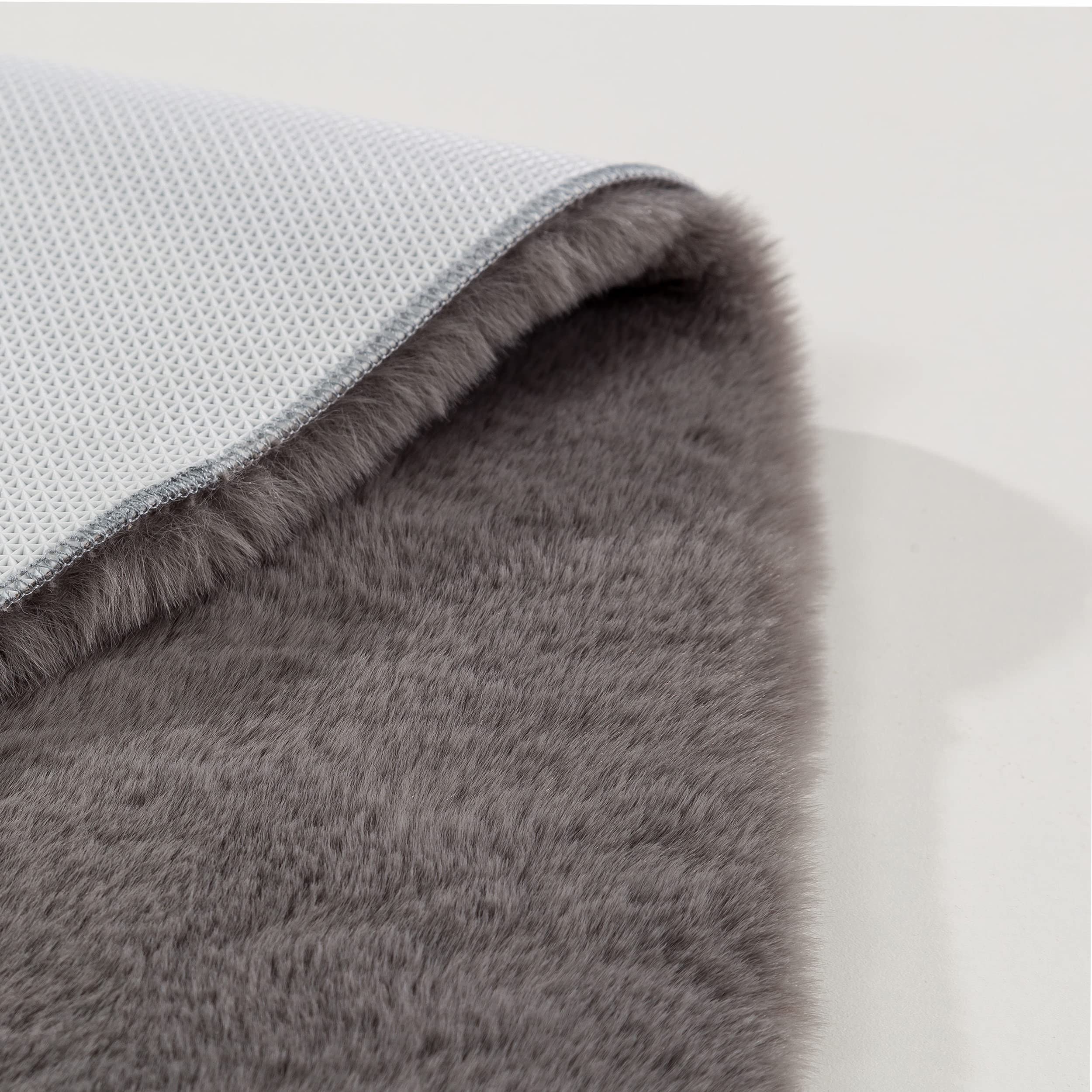 Schöner Wohnen Collection Alfombra de baño 67 x 110 cm - Alfombrilla de baño Muy mullida Gris - Lavable y Antideslizante