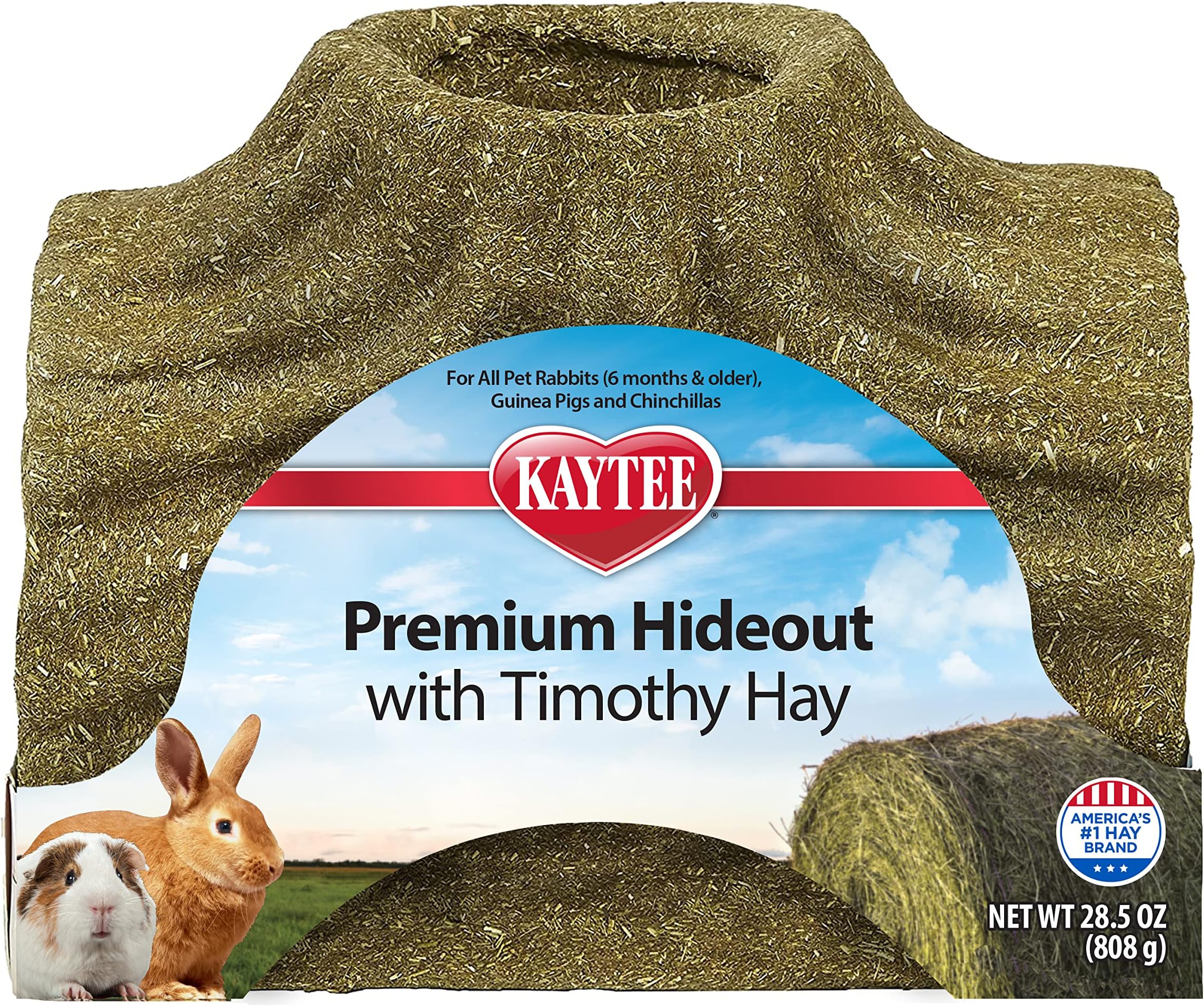 Kaytee Premium Timothy Treat Hideout For Small Animals, Large