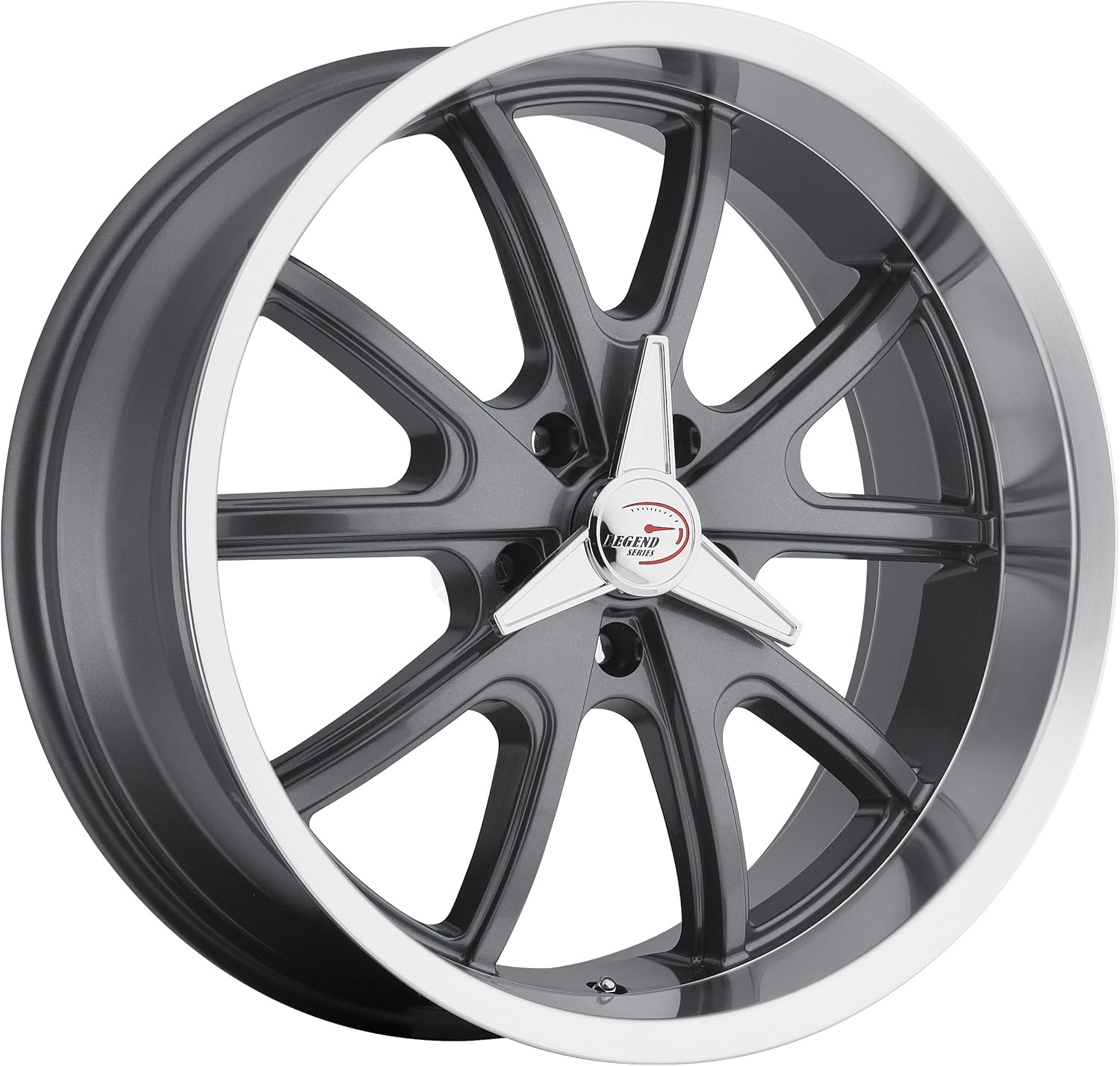 Vision Torque 143 Gun Metal Machined Lip Wheel (18x9.5"/5x127mm)