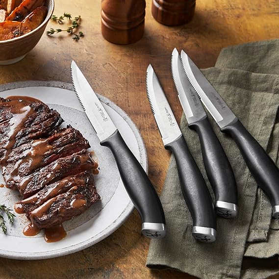 HENCKELS Silvercap 4-pc Steak Knife Set, Stainless Steel