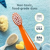 Vista 7 de RADIUS Totz - Cepillo de dientes extra suave, sin BPA y aceptado por la ADA, diseñado para dientes y encías delicados para niños de 18 meses