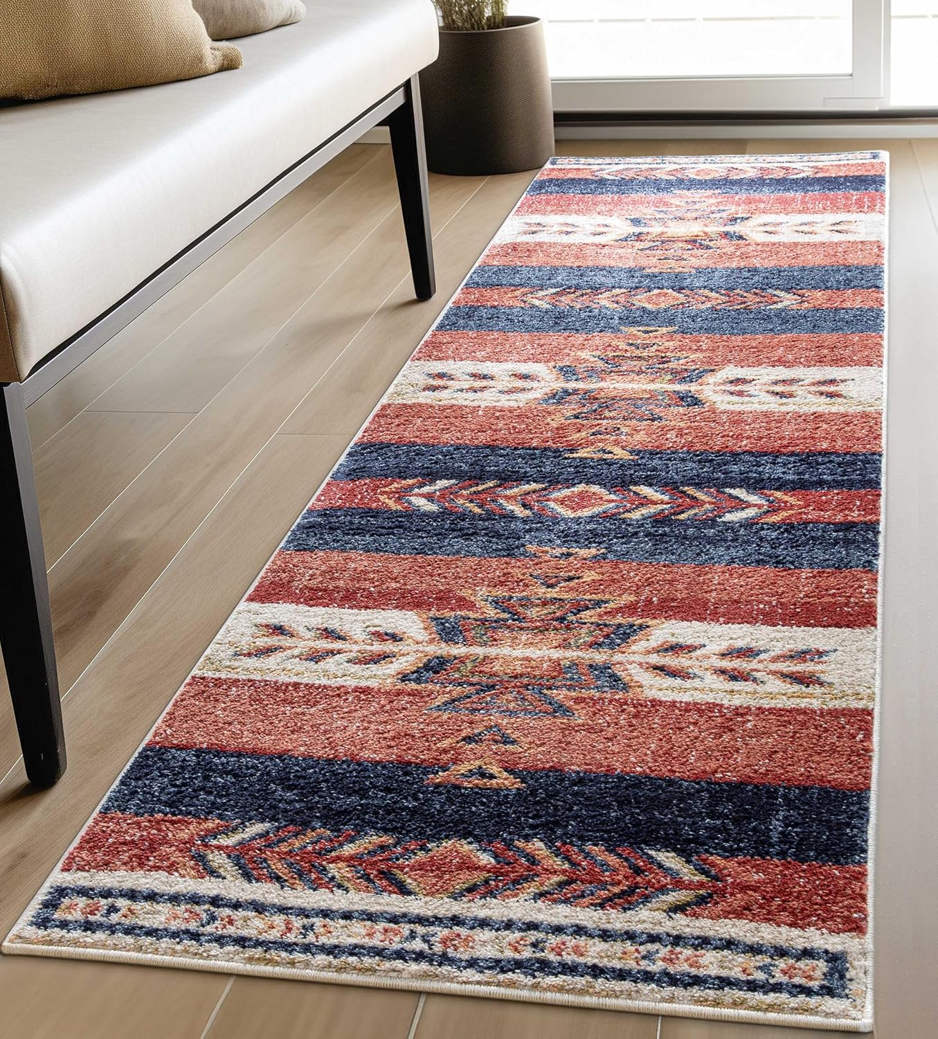 Well Woven Dustin Crimson Southwestern Medallion Runner Rug 3x10 (2'7" x 9'10")