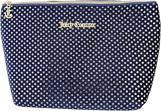 Juicy Couture Bolsa de maquillaje azul organi...