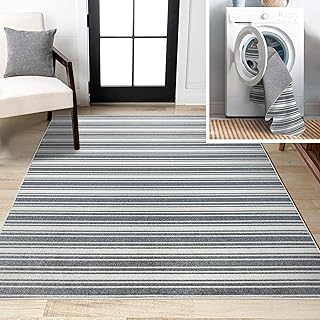 12 Gray Carpet Bedroom Ideas for Soft Calm Modern Neutrality 6 JONATHAN Y Machine Washable Indoor Area Rug 4X6 Cream/Dark Gray, Fawning...