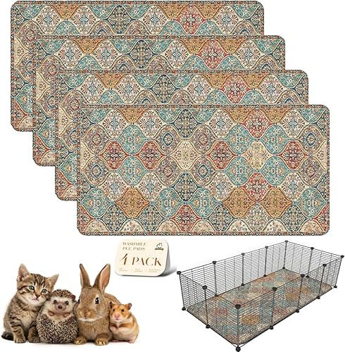 Miniatura 101 de nunubaby Almohadillas lavables para orina de perros, elegante, antideslizante, a prueba de fugas, reutilizable, ultraabsorbente, para jaulas y