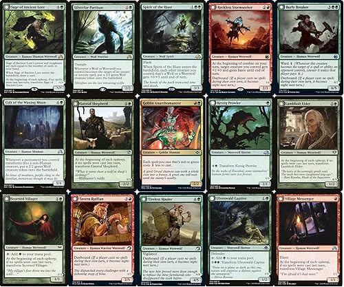 Miniatura 3 de Elite Werewolf Commander Deck – Tovolar – Gruul – Rojo Verde – EDH – 100 cartas – Custom Magic The Gathering Deck – Muy fuerte