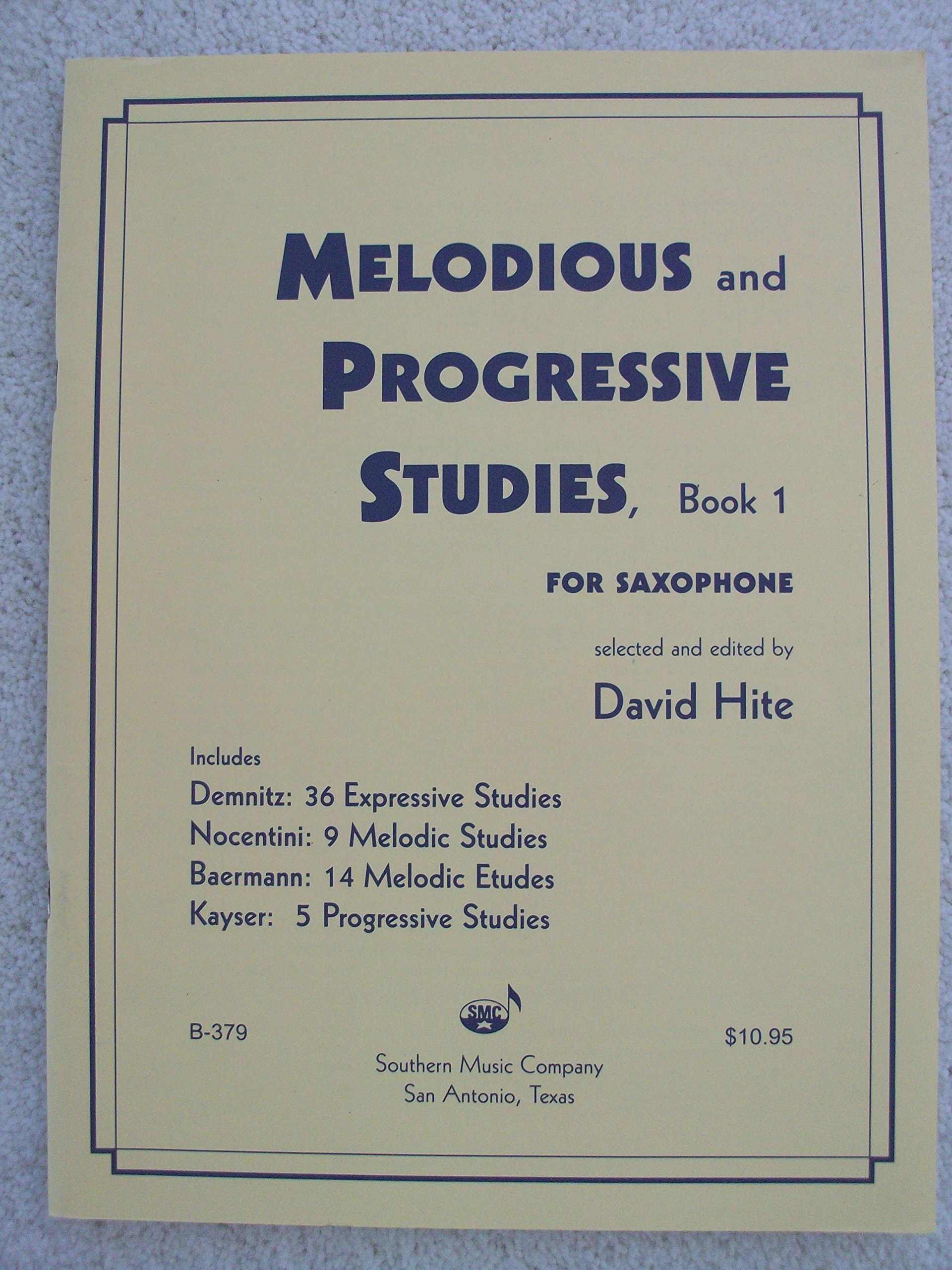 Amazon.com: Melodious and Progressive Studies, Book 1 for Saxophone
