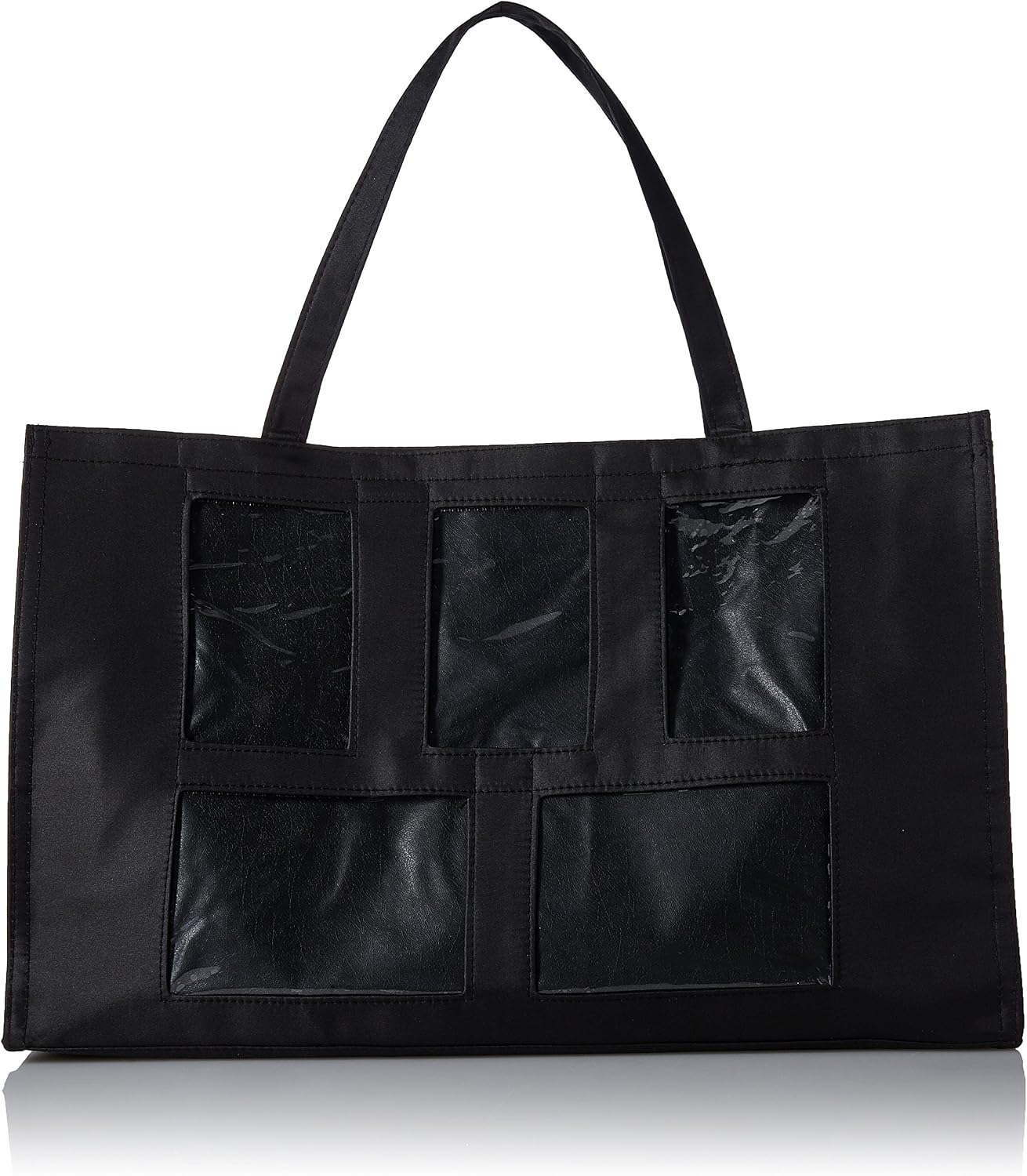 Darice Photo Tote Bag - 5 Windows - 12x19 - Black