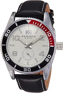 Akribos XXIV Men's AK859SS Round Silver-Tone Watch - coolthings.us