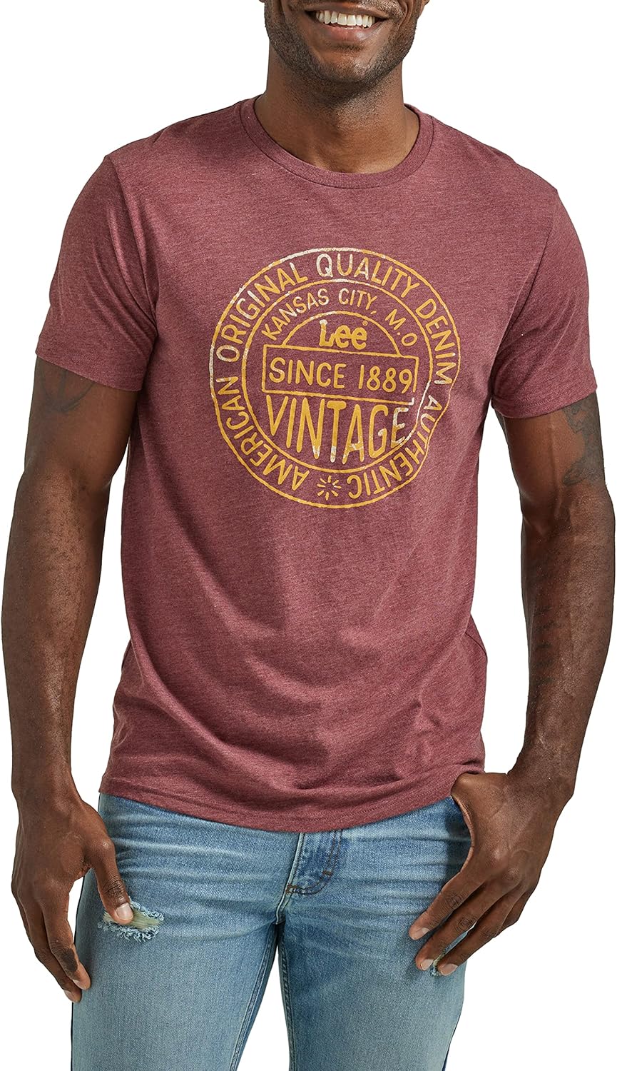 Lee mens Short Sleeve Graphic T-shirt T-Shirt 2026