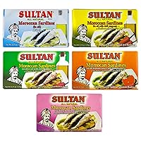 Vista 17 de Sultan Sardinas marroquíes de temporada en aceite de oliva, 100% natural, altas proteínas, sin aditivos, sin conservantes, paleo, carnívoro, apto