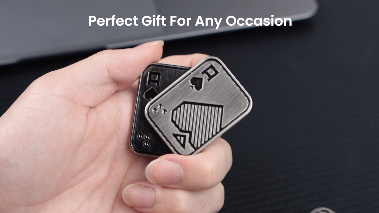 Magnético Push Slider Poker Grande Rei Pequeno Rei Estilo Adulto Metal
