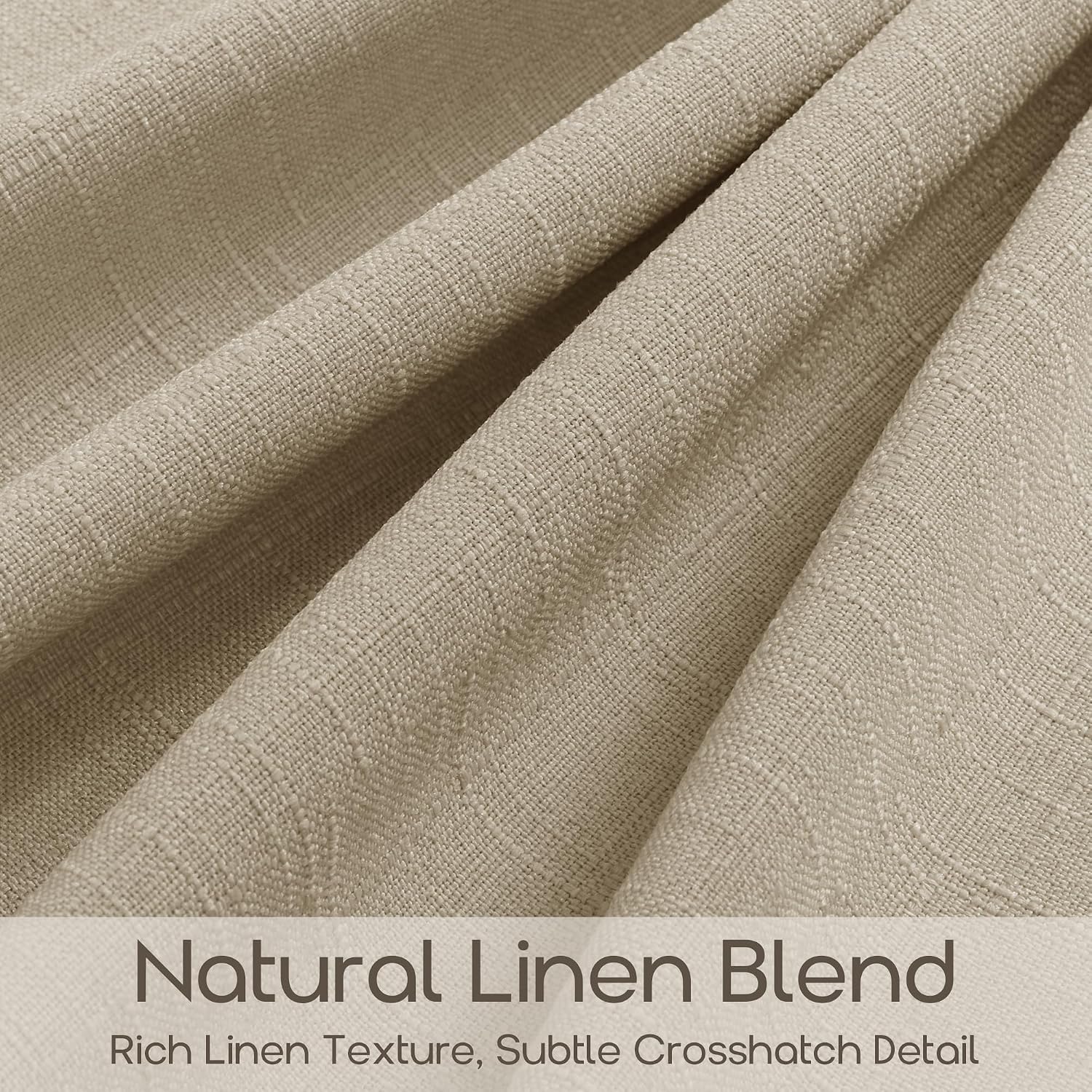 108 Inch Pinch Pleated Warm Beige Memory Shaped Light Filtering Curtains image 3