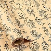 Vista 12 de RUSPEPA Rollo de papel de regalo de cumpleaños, mini rollo, texto de feliz cumpleaños negro en negrita con diseño de estrellas, papel de regalo