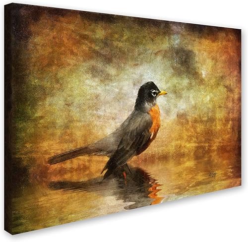 Miniatura 2 de Trademark Fine Art Lienzo decorativo para pared, diseño de Robin por Lois Bryan, 14 x 19 pulgadas