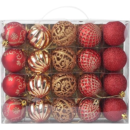 Amazon Toymytoy クリスマスボール オーナメント クリスマス 北欧 飾り おしゃれ 飾り 可愛 個 赤金色 ボール おもちゃ