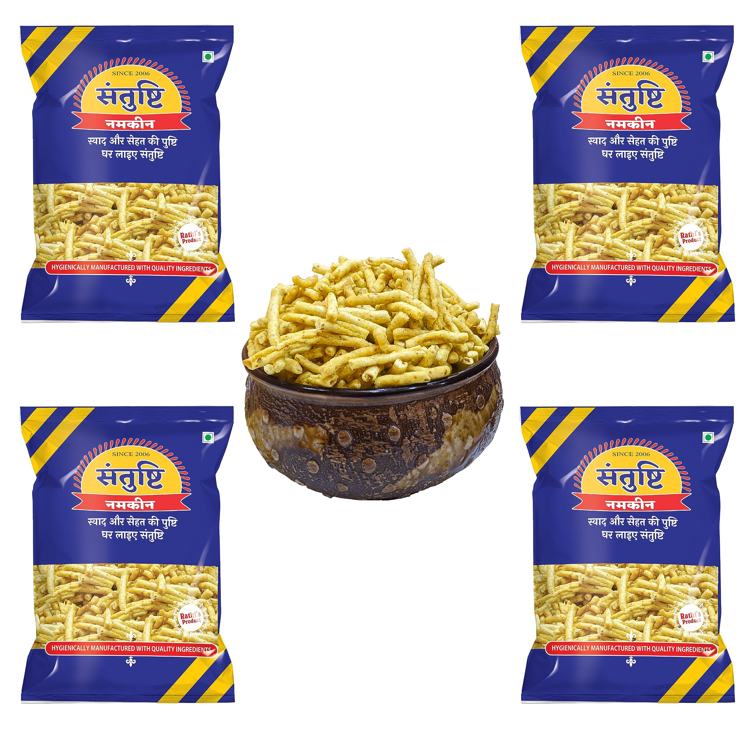 Santushti Namkeen (400 Gm Pack Of 4, Lahsun Sev), Spicy (B0CCYT39RW) Amazon Price History, Amazon Price Tracker