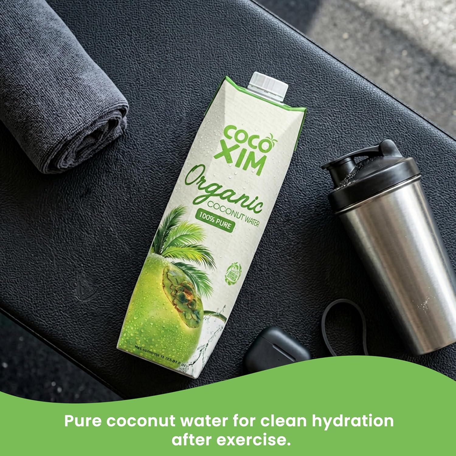 COCOXIM Ready to Drink Coconut Water Organic - 33.8 oz (Pack of 12)| Zero Added Sugar| 100% Natural & Fresh with Electrolytes & Nutrients | Halal & Kosher Certified | Alternative to Soda, Soft Drinks and Sports Drinks
