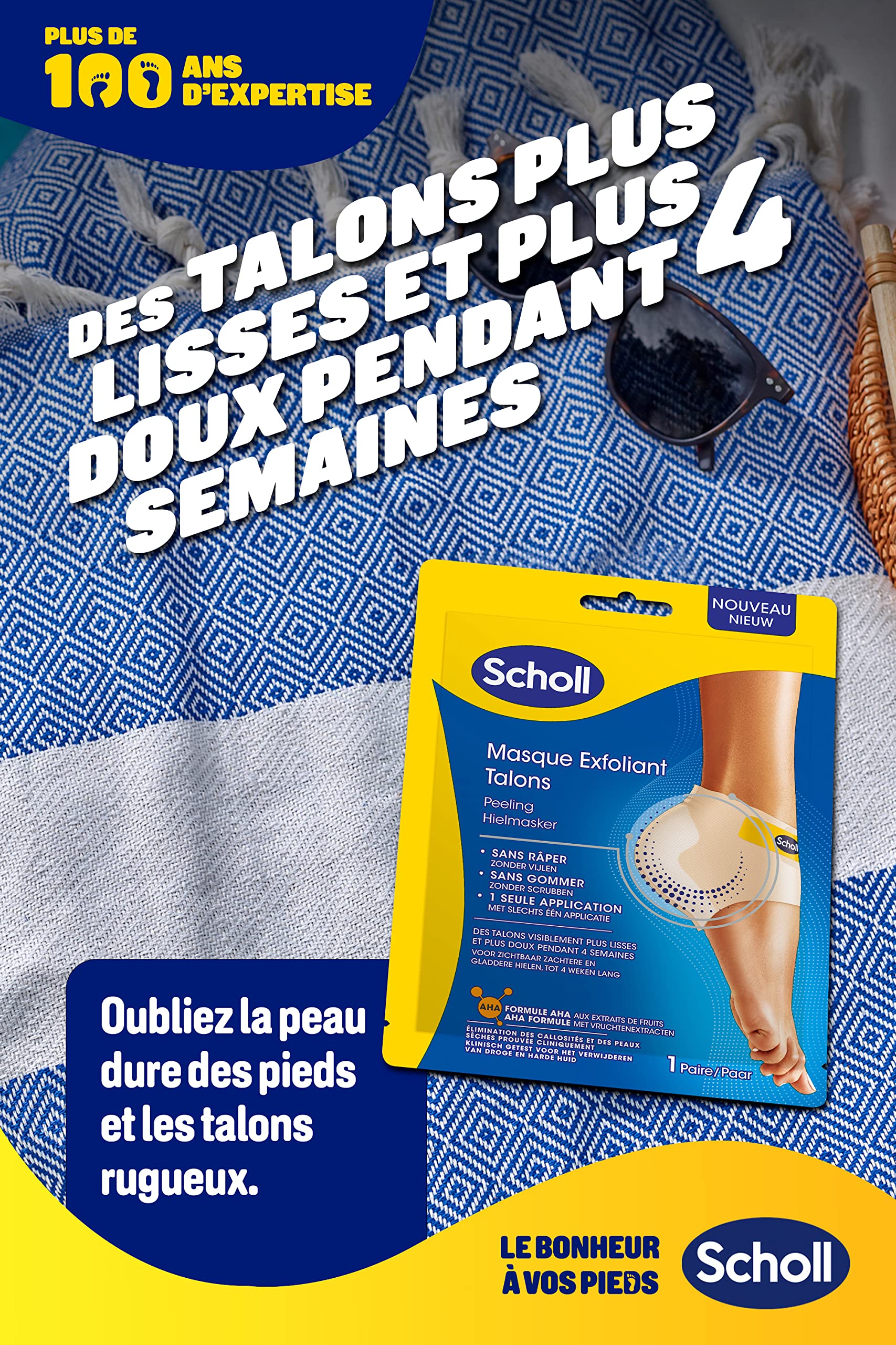 Image secondaire de Masque Exfoliant pour Pieds Dr. Scholl's - Soin Intensif pour Talons Abîmés