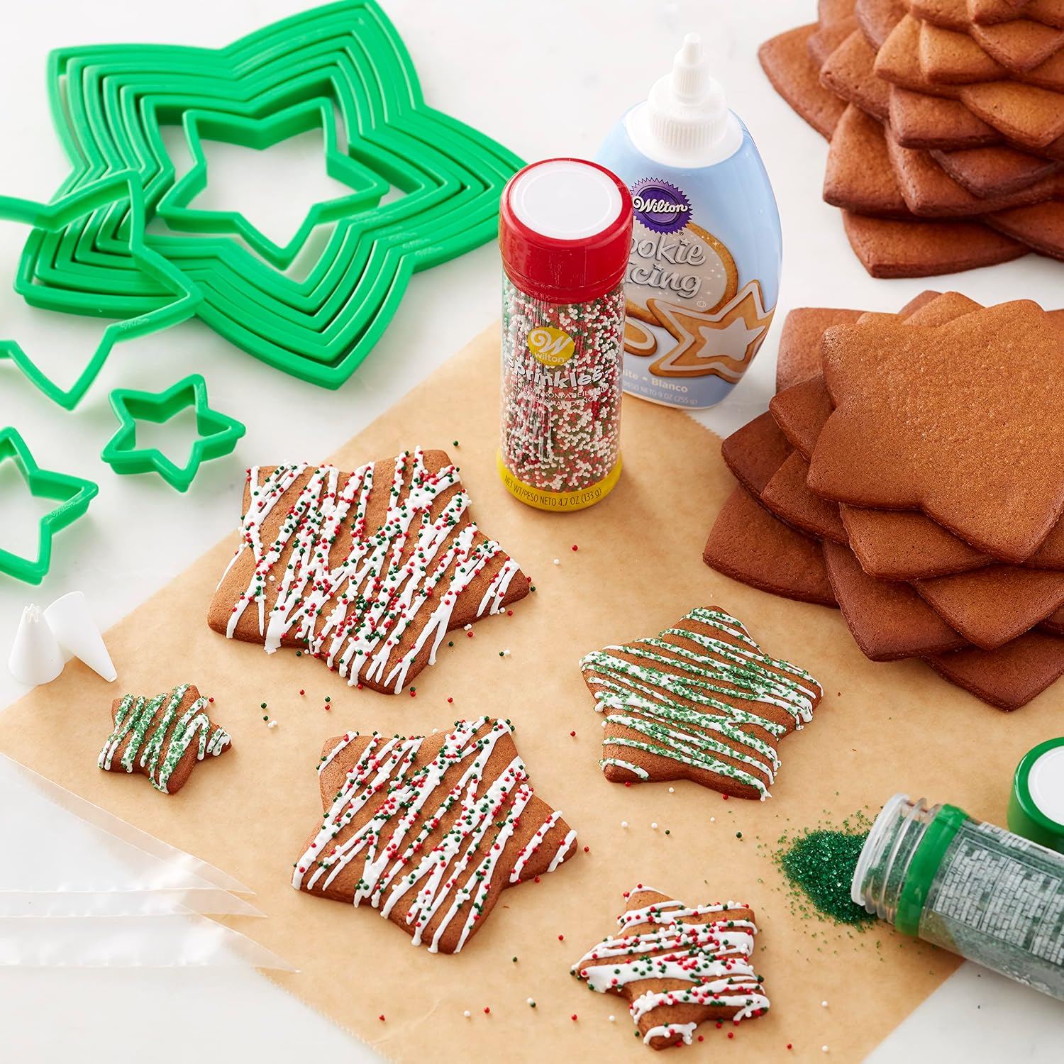 Wilton Gingerbread Cookie Tree Cutter Set